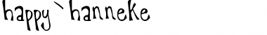 Download happyhanneke Font Download happyhanneke Font