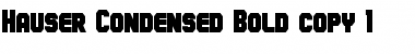 Download Hauser Condensed Font Download Hauser Condensed Font
