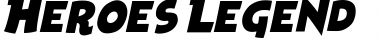 Download Heroes Legend Font Download Heroes Legend Font