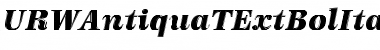 Download URWAntiquaTExtBolItaIn1 Font Download URWAntiquaTExtBolItaIn1 Font