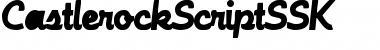 Download CastlerockScriptSSK Font Download CastlerockScriptSSK Font