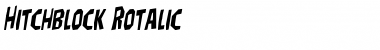 Download Hitchblock Rotalic Font Download Hitchblock Rotalic Font