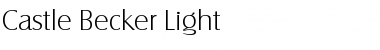 Download Castle Becker Light Font Download Castle Becker Light Font