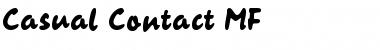 Download Casual Contact MF Font Download Casual Contact MF Font
