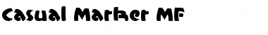 Download Casual Marker MF Font Download Casual Marker MF Font