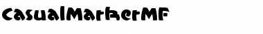 Download CasualMarkerMF Font Download CasualMarkerMF Font