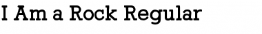 Download I Am a Rock Font Download I Am a Rock Font