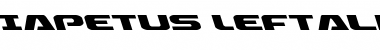 Download Iapetus Leftalic Font Download Iapetus Leftalic Font