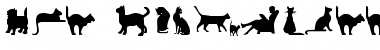 Download Cat Silhouettes Font Download Cat Silhouettes Font