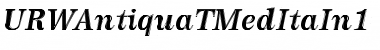 Download URWAntiquaTMedItaIn1 Font Download URWAntiquaTMedItaIn1 Font