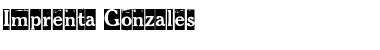 Download Imprenta Gonzales Font Download Imprenta Gonzales Font