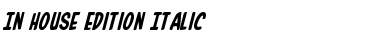 Download In-House Edition Italic Font Download In-House Edition Italic Font