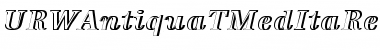Download URWAntiquaTMedItaRe1 Font Download URWAntiquaTMedItaRe1 Font