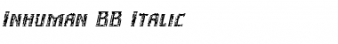Download Inhuman BB Font Download Inhuman BB Font