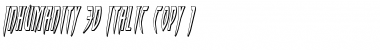 Download Inhumanity 3D Italic Font Download Inhumanity 3D Italic Font