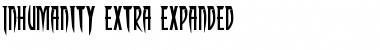 Download Inhumanity Extra-Expanded Font Download Inhumanity Extra-Expanded Font