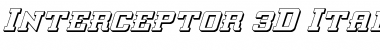 Download Interceptor 3D Italic Font Download Interceptor 3D Italic Font