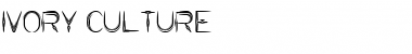Download IVORY CULTURE Font Download IVORY CULTURE Font