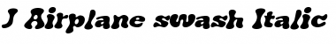 Download J. Airplane swash Italic Font Download J. Airplane swash Italic Font