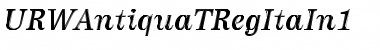 Download URWAntiquaTRegItaIn1 Font Download URWAntiquaTRegItaIn1 Font