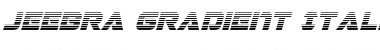 Download Jeebra Gradient Italic Font Download Jeebra Gradient Italic Font
