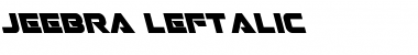 Download Jeebra Leftalic Font Download Jeebra Leftalic Font