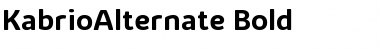 Download Kabrio Alternate Font Download Kabrio Alternate Font
