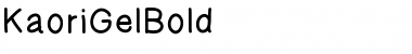 Download KaoriGelBold Font Download KaoriGelBold Font