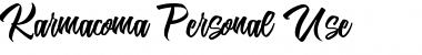 Download Karmacoma Personal Use Font Download Karmacoma Personal Use Font