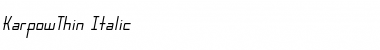 Download KarpowThin Font Download KarpowThin Font