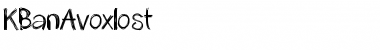 Download KBanAvoxlost Font Download KBanAvoxlost Font