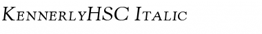 Download KennerlyHSC-Italic Font Download KennerlyHSC-Italic Font
