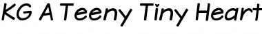 Download KG A Teeny Tiny Heart Font Download KG A Teeny Tiny Heart Font