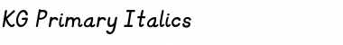 Download KG Primary Italics Font Download KG Primary Italics Font