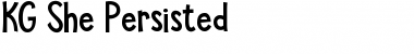 Download KG She Persisted Font Download KG She Persisted Font