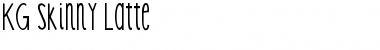 Download KG Skinny Latte Font Download KG Skinny Latte Font