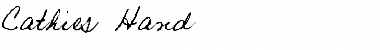 Download Cathie's Hand Font Download Cathie's Hand Font