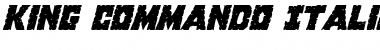 Download King Commando Italic Font Download King Commando Italic Font