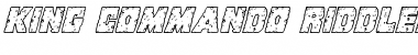 Download King Commando Riddled III Italic Font Download King Commando Riddled III Italic Font
