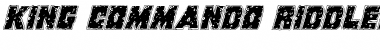 Download King Commando Riddled Italic Font Download King Commando Riddled Italic Font