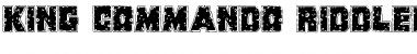 Download King Commando Riddled Font Download King Commando Riddled Font