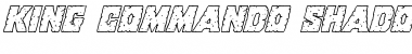 Download King Commando Shadow Italic Font Download King Commando Shadow Italic Font