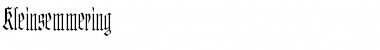 Download Kleinsemmering Font Download Kleinsemmering Font
