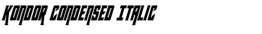 Download Kondor Condensed Italic Font Download Kondor Condensed Italic Font