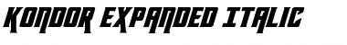 Download Kondor Expanded Italic Font Download Kondor Expanded Italic Font