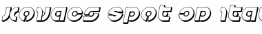 Download Kovacs Spot 3D Italic Font Download Kovacs Spot 3D Italic Font