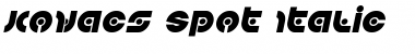 Download Kovacs Spot Italic Font Download Kovacs Spot Italic Font