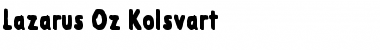Download Lazarus Oz Kolsvart Font Download Lazarus Oz Kolsvart Font