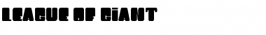 Download LEAGUE OF GIANT Font Download LEAGUE OF GIANT Font