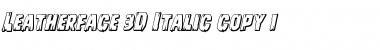 Download Leatherface 3D Italic Font Download Leatherface 3D Italic Font